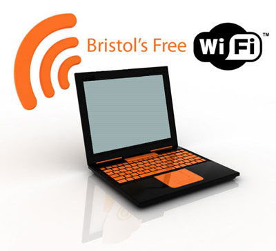 Free wifi internet areas in and around Bristol