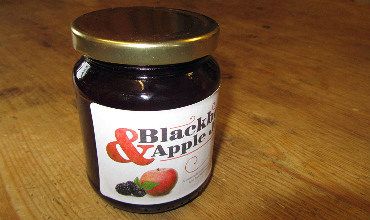 Blackberry and Apple Jam Label