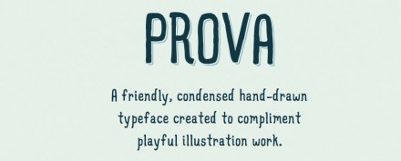 Prova Typeface - Hand Drawn Font