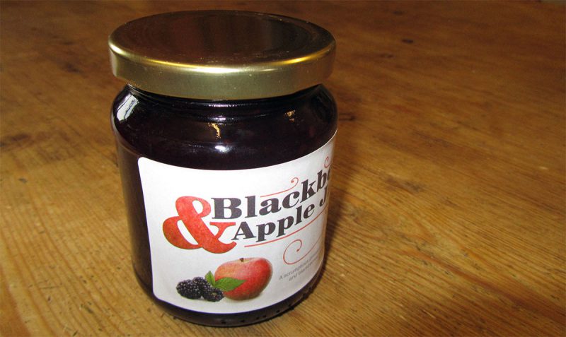 Blackberry and Apple Jam Label