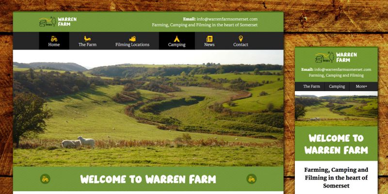 Warren Farm Website Design
