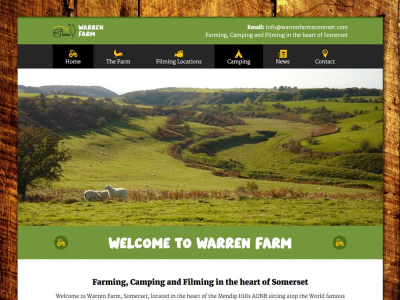 Warren Farm Website Design