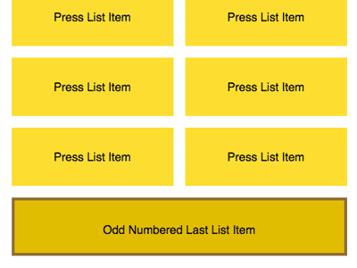 CSS Tip – Selecting the last (odd) item in a 2 column list of varying length